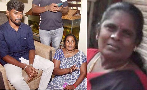 പത്മയുടെ മകനും സഹോദരിയും, കൊല്ലപ്പെട്ട പത്മ/ എക്സ്പ്രസ് ഫോട്ടോ