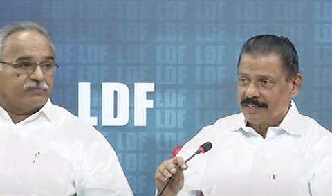 എം വി ഗോവിന്ദനും കാനം രാജേന്ദ്രനും മാധ്യമങ്ങളെ കാണുമ്പോള്‍, സ്‌ക്രീന്‍ഷോട്ട്