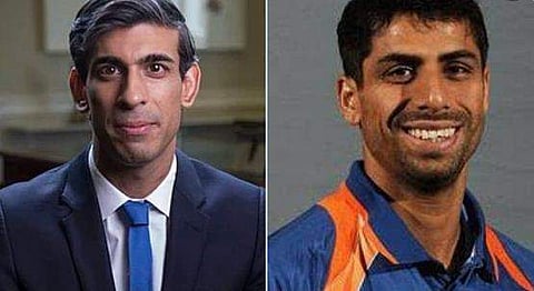 ഋഷി സുനക്, ആശിഷ് നെഹ്‌റ/ഫോട്ടോ: ട്വിറ്റര്‍