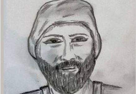 പ്രതിയെന്ന് സംശയിക്കുന്നയാളുടെ രേഖാചിത്രം