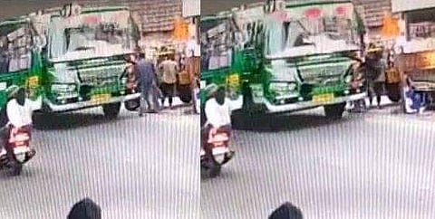 അപകടത്തിന്റെ സിസിടിവി ദൃശ്യം