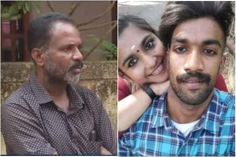 ജയരാജന്‍, ഷാരോണും ഗ്രീഷ്മയും/ ടി വി ദൃശ്യം