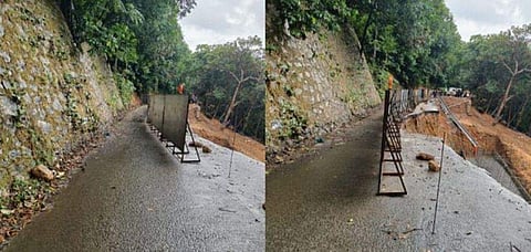 തകര്‍ന്ന പൊന്‍മുടി റോഡ്