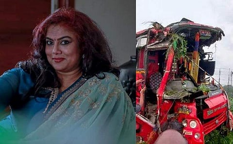 രഞ്ജിനി/ ഫെയ്സ്ബുക്ക്, അപകടത്തിൽപ്പെട്ട ടൂറിസ്റ്റ് ബസ്