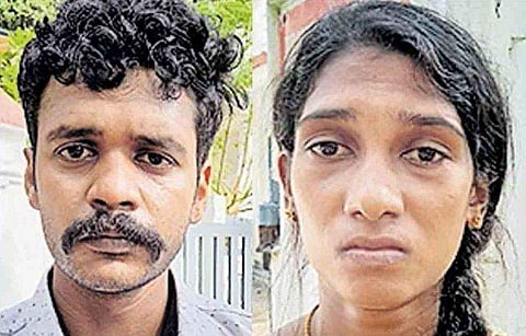 ഓണാവധിക്ക് വീട്ടിലെത്തി അമ്മയുടെ 10 പവൻ മോഷ്ടിച്ചു; മകളും ഭർത്താവും അറസ്റ്റിൽ