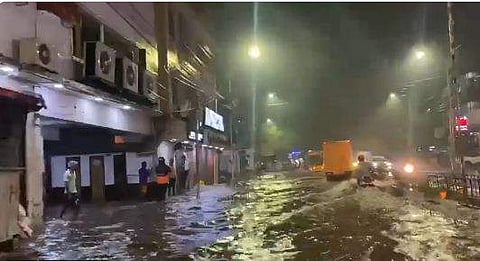 ചെന്നൈ നഗരത്തില്‍ പെയ്ത ശക്തമായ മഴ