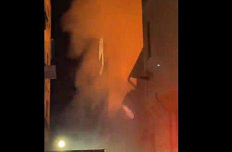 മാലദ്വീപില്‍ കെട്ടിടത്തില്‍ തീപടര്‍ന്നപ്പോള്‍, സ്‌ക്രീന്‍ഷോട്ട്