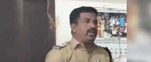 അറസ്റ്റിലായ ഇൻസ്പെക്ടർ സുനു/ ടിവി ദൃശ്യം