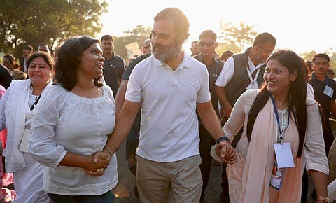 രാഹുല്‍ ഭാരത് ജോഡോ യാത്രയില്‍/കോണ്‍ഗ്രസ് ട്വിറ്ററില്‍ പങ്കുവച്ച ചിത്രം