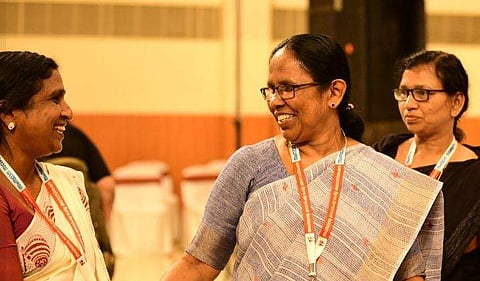 അഖിലേന്ത്യ ജനാധിപത്യ മഹിളാ അസോസിയേഷന്‍ സംസ്ഥാന സമ്മേളനത്തില്‍ കെകെ ശൈലജ