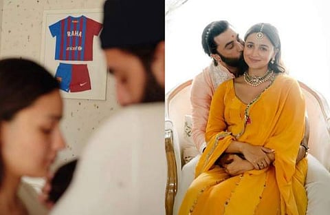 മകളുടെ പേര് പുറത്തുവിട്ടുകൊണ്ട് ആലിയ പങ്കുവച്ച ചിത്രം, ആലിയയും രണ്‍ബീറും/ ഇന്‍സ്റ്റഗ്രാം