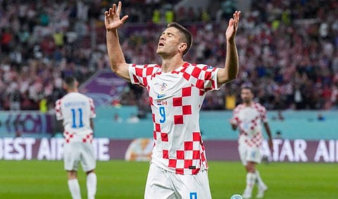 ഗോളടിച്ചതിനെ തുടര്‍ന്ന് ക്രൊയേഷ്യന്‍ താരം ക്രമാരിച്ചിന്റെ ആഹ്ലാദ പ്രകടനം, എപി
