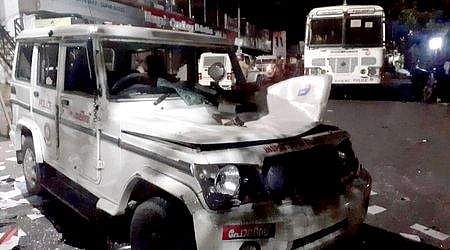 വിഴിഞ്ഞത്ത് പൊലീസ് ജീപ്പ് തകര്‍ത്ത നിലയില്‍/ ഫയല്‍