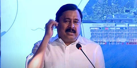 മന്ത്രി അബ്ദുറഹ്മാന്‍ പ്രസംഗിക്കുന്നു/ ടിവി ദൃശ്യം