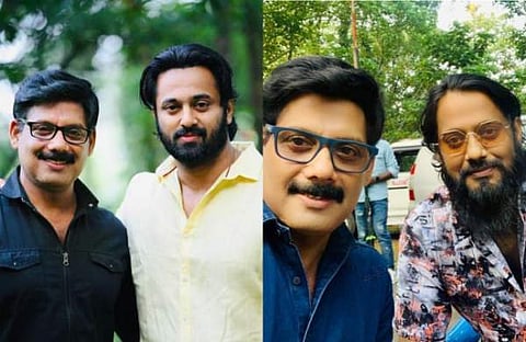 ഉണ്ണിമുകുന്ദനും ബാലയ്ക്കുമൊപ്പം അനീഷ് രവി /ചിത്രം: ഫേയ്സ്ബുക്ക്