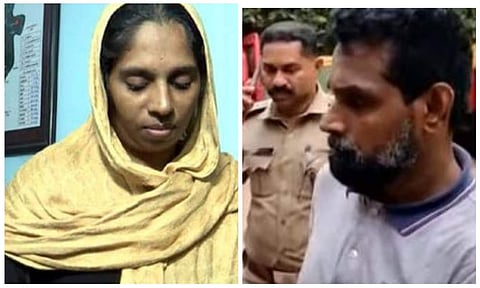 കൊല്ലപ്പെട്ട സൗജിത്തും അറസ്റ്റിലായ കാമുകന്‍ ബഷീറും / ടെലിവിഷന്‍ ചിത്രം