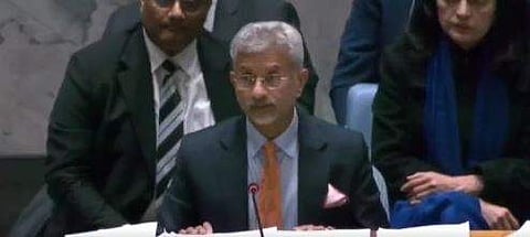 യുഎന് രക്ഷാ കൗണ്‍സിലില്‍ എസ് ജയ് ശങ്കര്‍ സംസ്രാരിക്കുന്നു/വീഡിയോ സ്‌ക്രീന്‍ഷോട്ട്