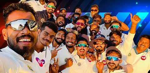 കേരള ടീമിന്റെ ആ​ഹ്ലാദം/ ഫെയ്സ്ബുക്ക്