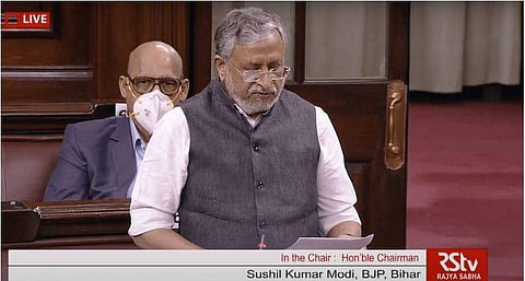 സുശീല്‍ കുമാര്‍ മോദി രാജ്യസഭയില്‍/ പിടിഐ