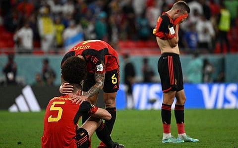 ബെല്‍ജിയം ടീമിന്റെ നിരാശ/ എഎഫ്പി