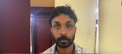 അറസ്റ്റിലായ ഷിനുമോന്‍/ ടിവി സ്‌ക്രീന്‍ഷോട്ട്‌