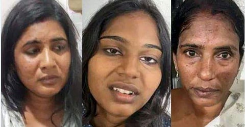 അറസ്റ്റിലായ സ്ത്രീകൾ