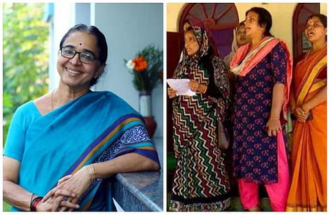 കോഴിക്കോട് മേയര്‍ ബീനാ ഫിലിപ്പ്, മേയറുടെ വസതിയില്‍ പ്രതിഷേധം നടത്തുന്ന കൗണ്‍സിലര്‍മാര്‍