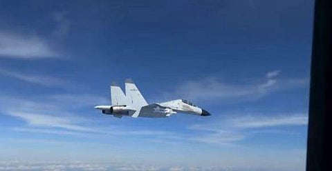 അമേരിക്കന്‍- ചൈനീസ് യുദ്ധ വിമാനങ്ങള്‍ നേര്‍ക്കുനേര്‍, സ്‌ക്രീന്‍ഷോട്ട്