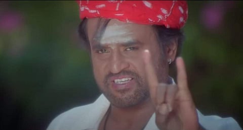 ബാബയിൽ രജനീകാന്ത്/ വിഡിയോ സ്ക്രീൻഷോട്ട്