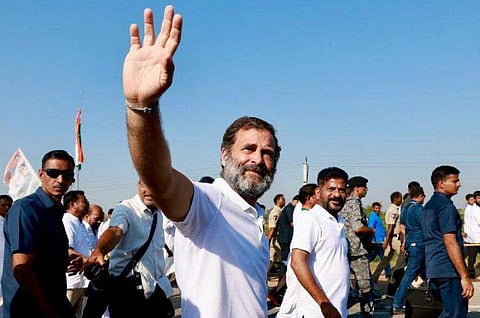 രാഹുൽ ​ഗാന്ധി ഭാരത് ജോഡോ യാത്രയ്ക്കിടെ/ ഫയൽ ചിത്രം