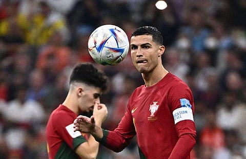 സ്വിറ്റ്‌സര്‍ലന്‍ഡിനെതിരായ കളിയില്‍ ക്രിസ്റ്റിയാനോ റൊണാള്‍ഡോ/ഫോട്ടോ: എഎഫ്പി