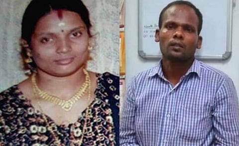 കൊല്ലപ്പെട്ട വിനീത, പ്രതി രാജേന്ദ്രൻ