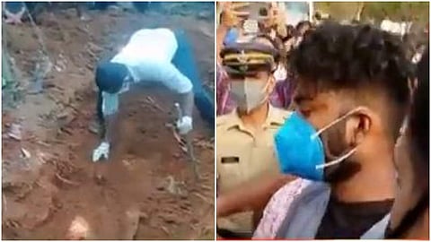 ആഷിഖിന്റെ മൃതദേഹം കണ്ടെടുക്കുന്നു, പ്രതി ഫിറോസ്/ ടെലിവിഷൻ ദൃശ്യം