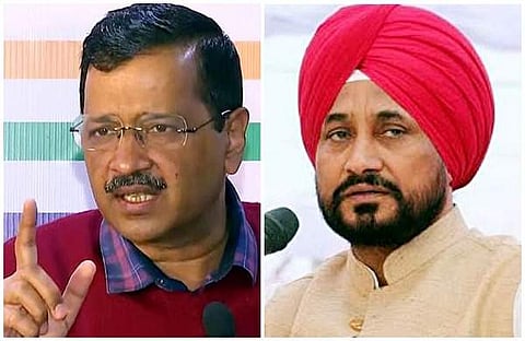 അരവിന്ദ് കെജരിവാള്‍, ചരണ്‍ജിത് സിങ് ചന്നി