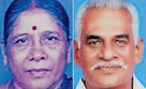 നെടുമങ്ങാട് നിന്ന് കാണാതായ കെ ലീല, ആര്‍ രവി