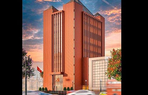 സിപിഎം സംസ്ഥാന കമ്മിറ്റി ഓഫീസിന്റെ രൂപരേഖ