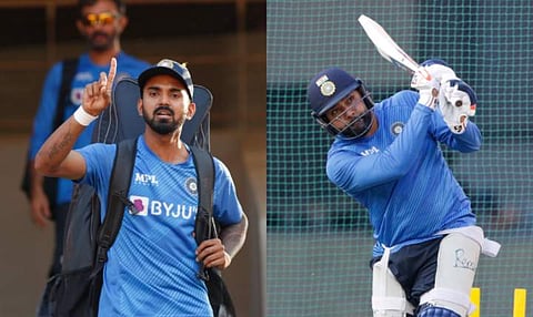 ഇന്ത്യൻ താരങ്ങൾ പരിശീലനത്തിൽ/ ചിത്രം: ട്വിറ്റർ