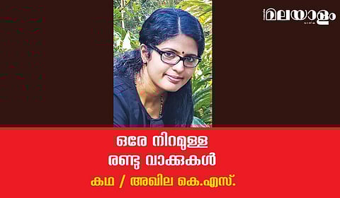 'ഒരേ നിറമുള്ള രണ്ടു വാക്കുകള്‍'- അഖില കെ.എസ്. എഴുതിയ കഥ
