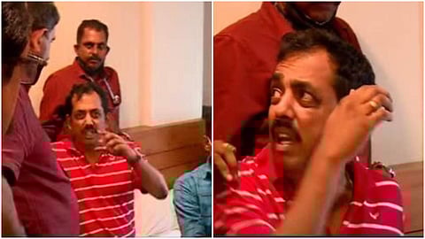 പിടിയിലായ വിനോയ് ചന്ദ്രൻ/ ടെലിവിഷൻ ദൃശ്യം