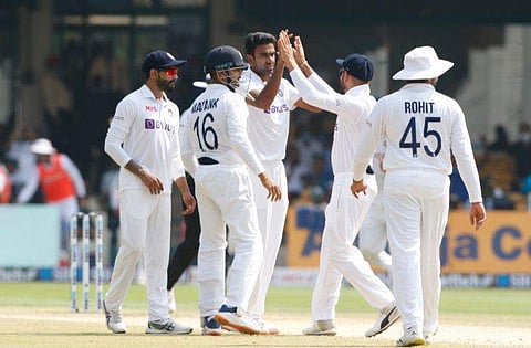 ഇന്ത്യൻ ടീമിന്റെ ആഹ്ലാദം/ ട്വിറ്റർ