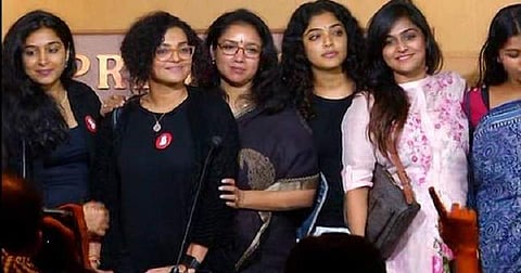 ഡബ്ല്യൂസിസി അംഗങ്ങള്‍ വാര്‍ത്താസമ്മേളനം നടത്തുന്നു, ഫയല്‍ ചിത്രം