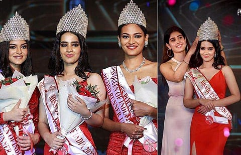 വിജയികളായ മെഹർമീത് കൗർ, വൈഷ്ണവി ശർമ, അബിനയ സുബ്രഹ്മണ്യം