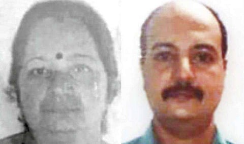 മരിച്ച സരോജം, രാജേഷ്