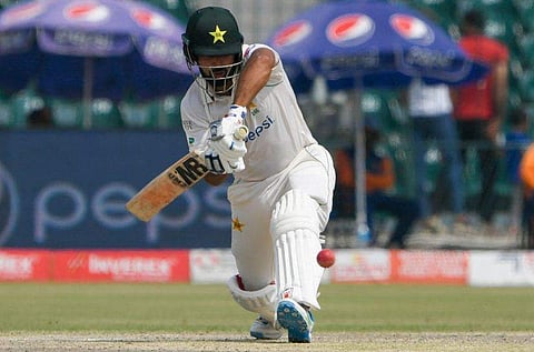 പാകിസ്ഥാന്‍ താരം അബ്ദുള്ള ഷഫീഖിന്റെ ബാറ്റിങ്/ഫോട്ടോ: ഐസിസി, ട്വിറ്റര്‍