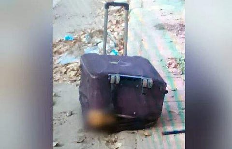 മൃതദേഹം കണ്ടെത്തിയ ട്രോളിബാഗ്‌