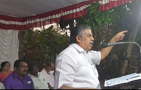 സജി ചെറിയാന്‍ വിശദീകരണ യോഗത്തില്‍ സംസാരിക്കുന്നു/ വീഡിയോ സ്‌ക്രീന്‍ഷോട്ട്