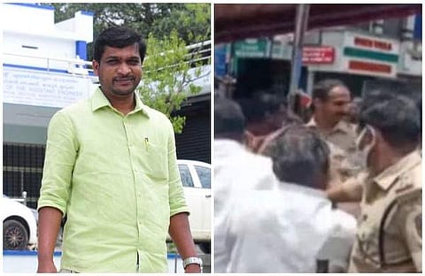 എ രാജ, സംഘര്‍ഷത്തിന്റെ വീഡിയോ സ്‌ക്രീന്‍ഷോട്ട്‌