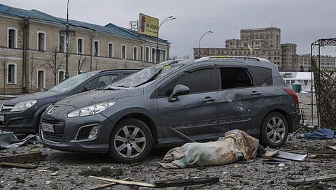 യുക്രൈനിലെ റഷ്യൻ ആക്രമണത്തിൽ നിന്ന്/ പിടിഐ ചിത്രം