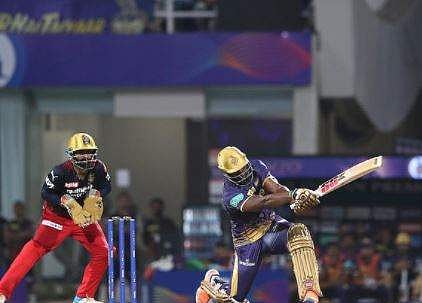 ആന്ദ്രെ റസ്സലിന്റെ ബാറ്റിങ്, image credit: IndianPremierLeague