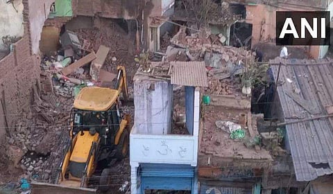 ബിഹാറിൽ കെട്ടിടത്തിലുണ്ടായ സ്ഫോടനം/ എഎൻഐ ചിത്രം